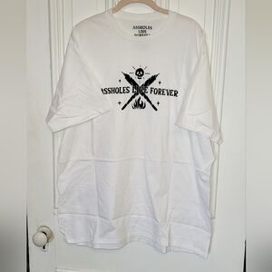 Assholes Life Forever -‎ White Skull & Fire 2x